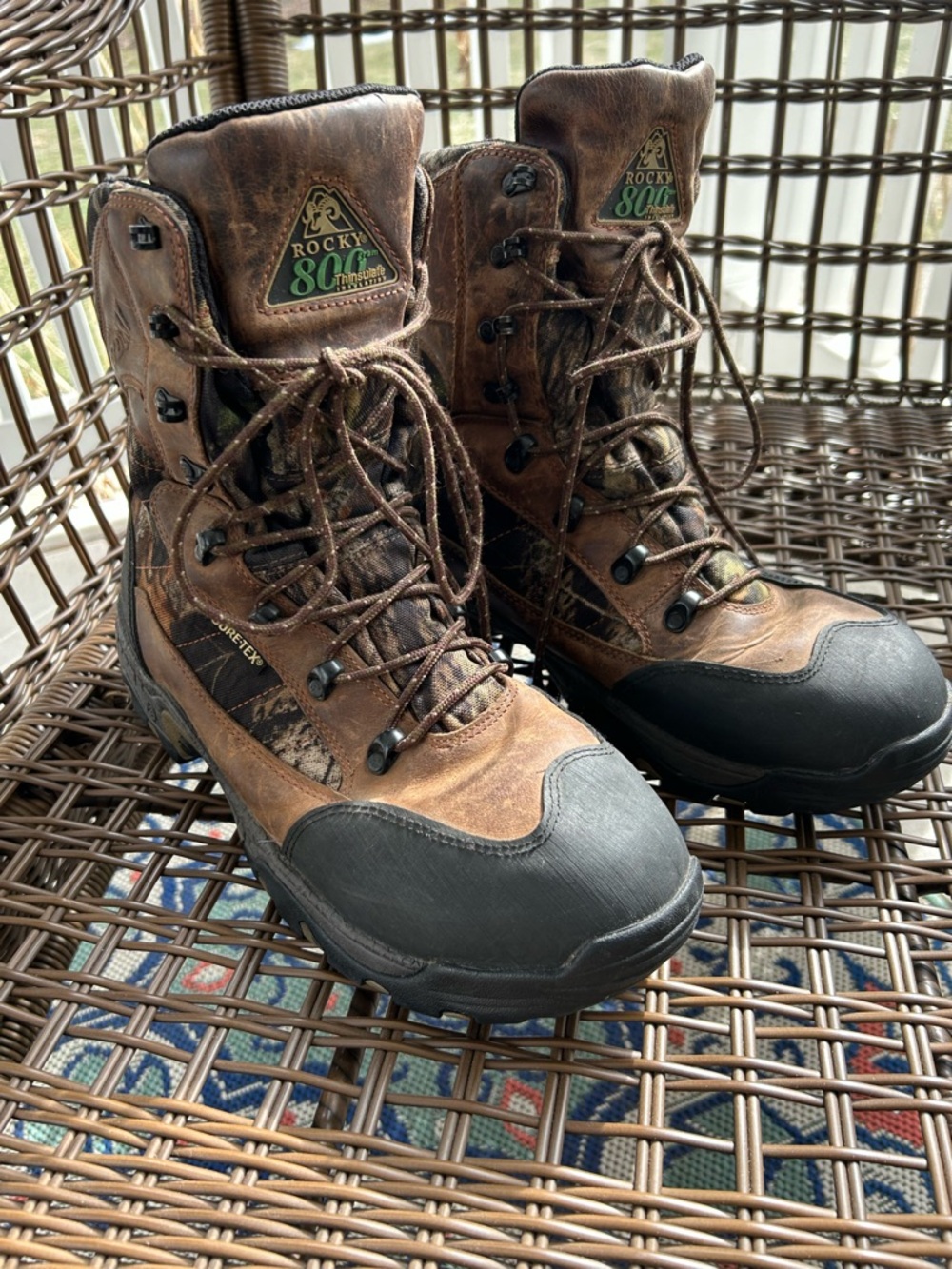 MENS RICKY 8” CIRE WATERPROOF INSULATED 8006 BOOTS SIZE 12